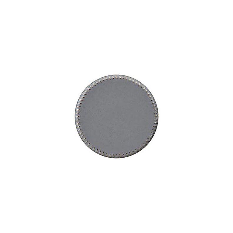 Kovový polyesterový knoflík s očkem [ 15 mm ] – šedá,  image number 1