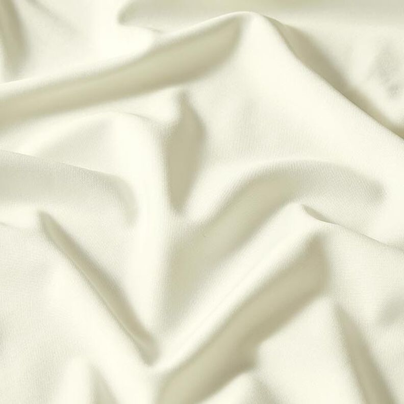 Lehký krepový materiál scuba – vlněná bílá,  image number 2