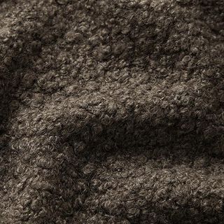 Valchované pletené buklé – hnědá | Zbytek 100cm, 