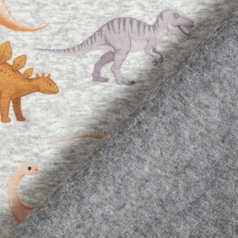 Alpenfleece Dinosauři – přírodni/karamelová,  image number 4