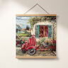 Dekorační panel Gobelín Vespa – karmínově červená/světle béžová,  thumbnail number 7
