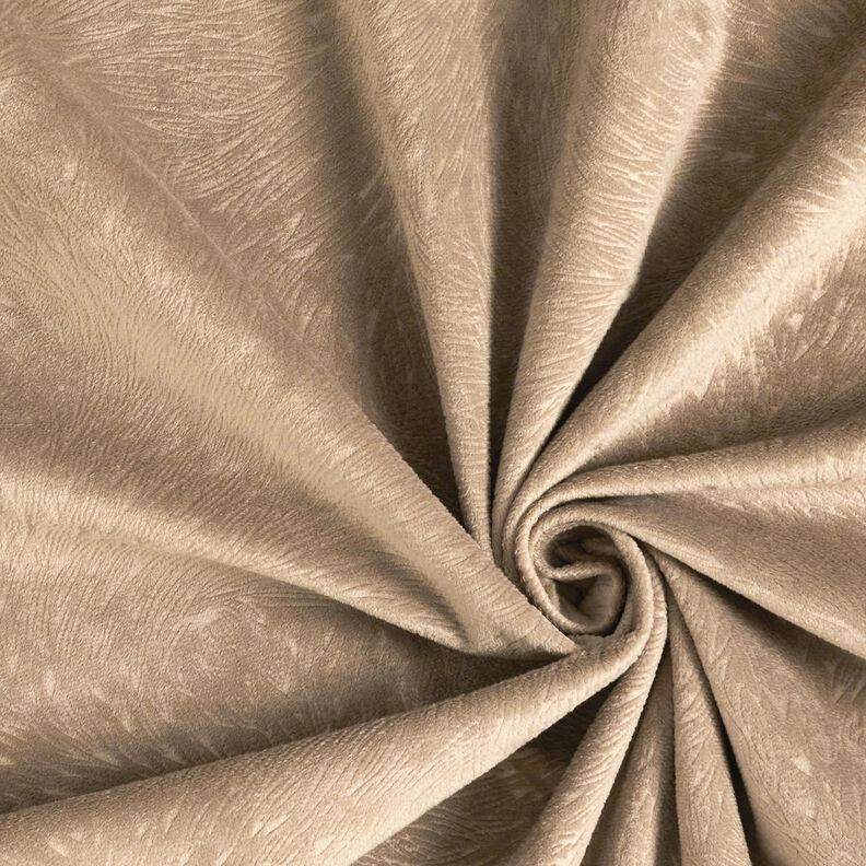 Dekorativní samet Abstraktní větve – cashew (béžová),  image number 3