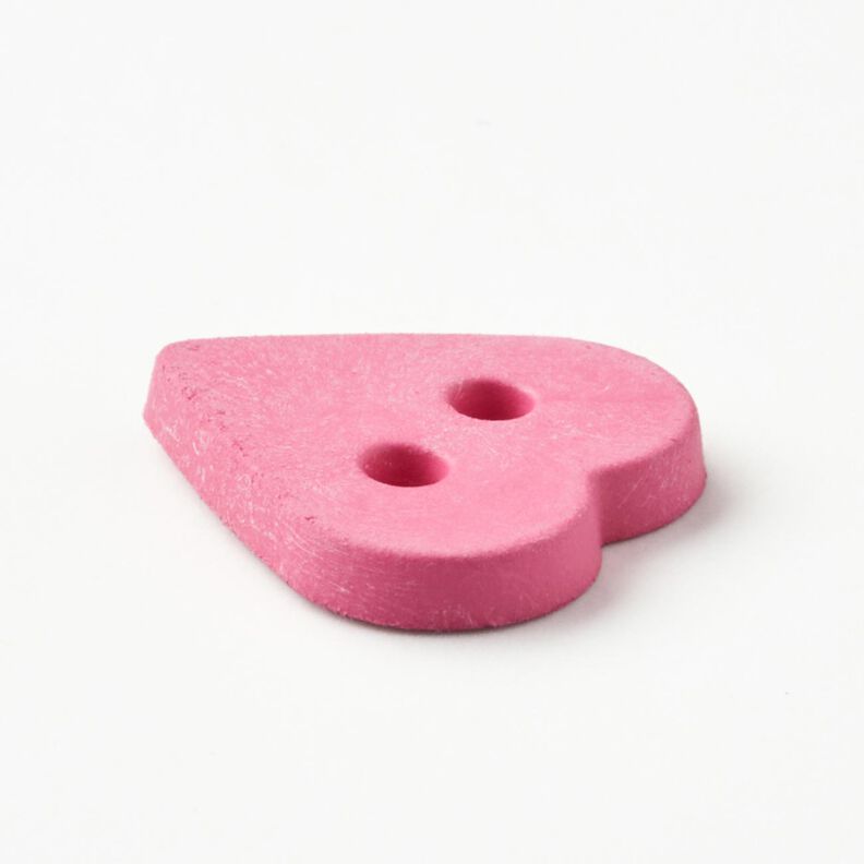 Knoflík ve tvaru srdce [Ø 15 mm] – pink,  image number 2