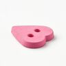 Knoflík ve tvaru srdce [Ø 15 mm] – pink,  thumbnail number 2