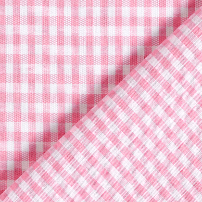 Bavlněná látka Vichy károvaná 0,5 cm – růžová/bílá,  image number 4