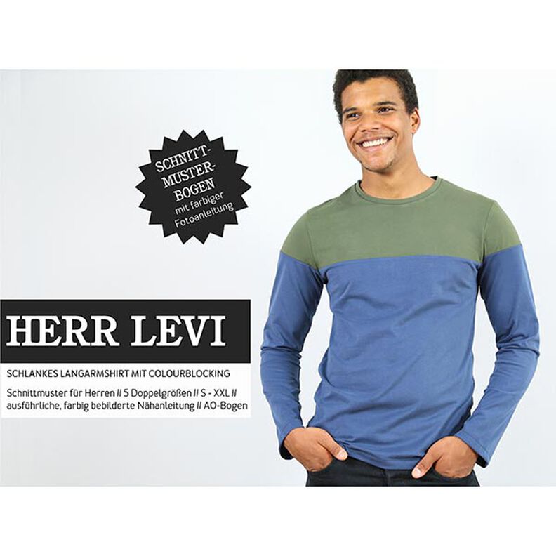 HERR LEVI Košile s dlouhým rukávem a barevným blokováním | Studio Schnittreif | S-XXL,  image number 1