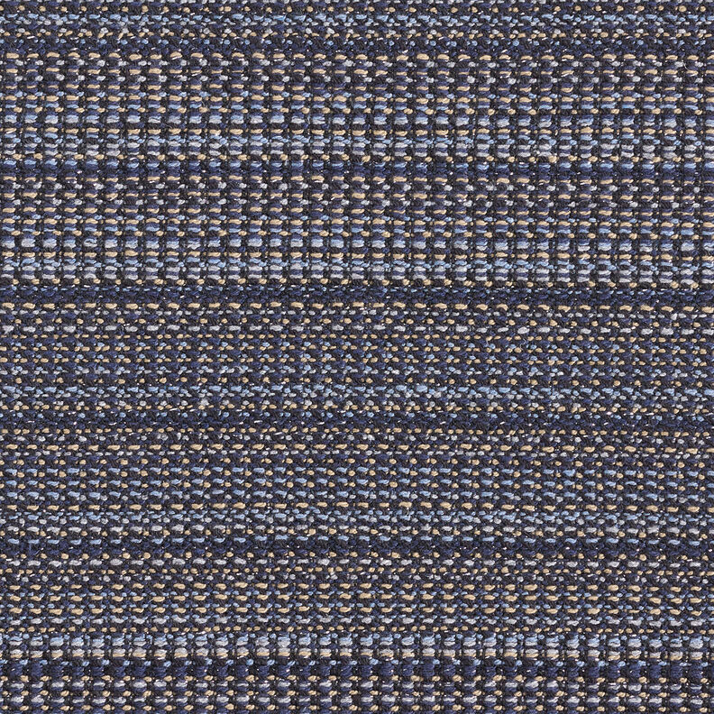 Kabátovina s texturou z třpytivé příze – noční modrá/pískove hnědá,  image number 1