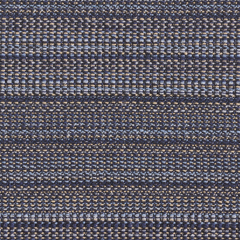 Kabátovina s texturou z třpytivé příze – noční modrá/pískove hnědá,  image number 1