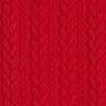 Žakárové žerzejové kloké Copánkový vzor – červená,  thumbnail number 1