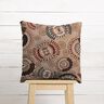 Dekorační látka Žakár Elegantní mandala – tmavá taupe/burgundská červená,  thumbnail number 6