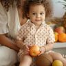 GOTS Mušelín / dvojitá mačkaná tkanina Boho diamantový vzor  | Poppy Fabrics – kremová/skořicová,  thumbnail number 6