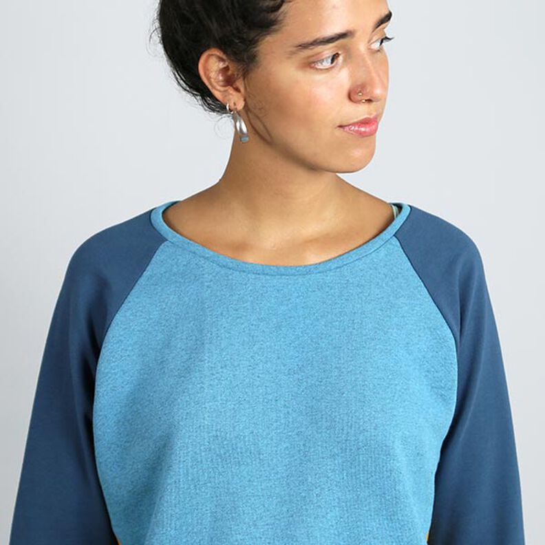 FRAU LILLE – raglánová mikina s šikmými dělicími švy, Studio Schnittreif | XS - XXL,  image number 5