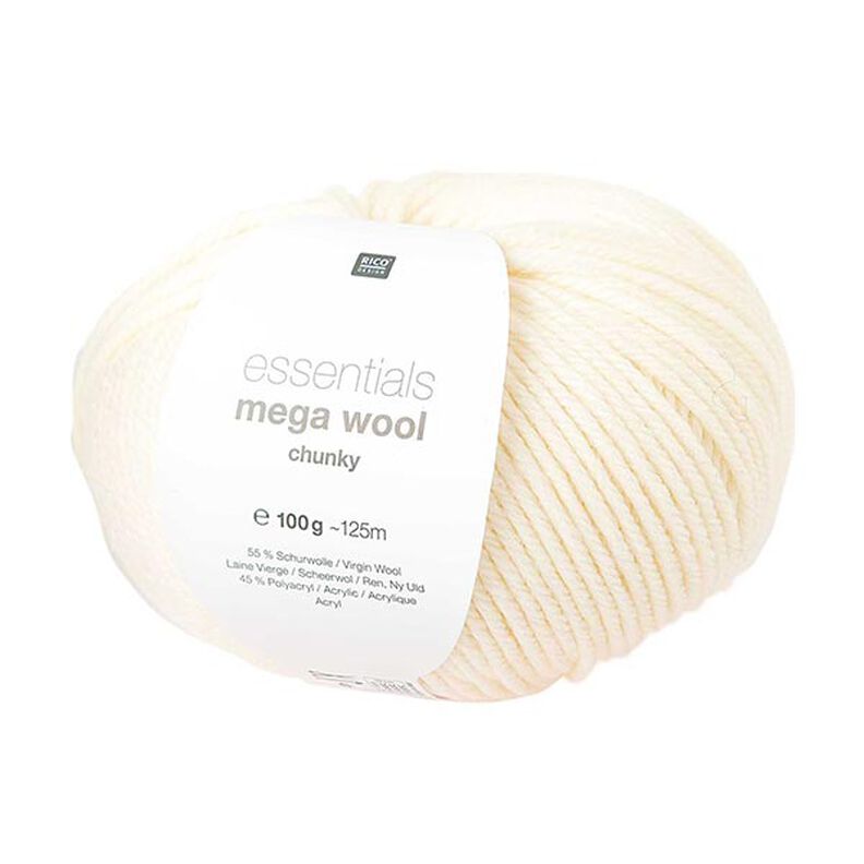Essentials Mega Wool chunky | Rico Design – kremová,  image number 1