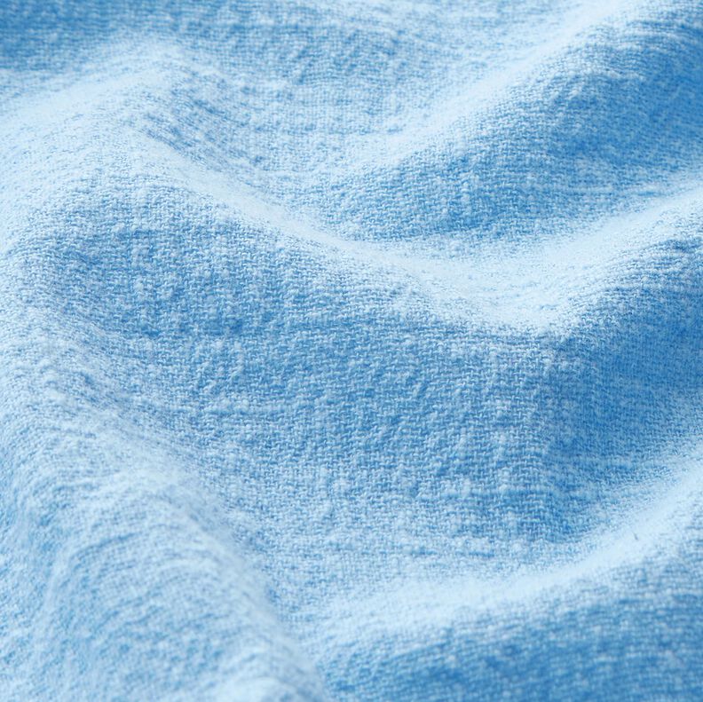 Bavlněná tkanina lněného vzhledu – světle modra,  image number 2