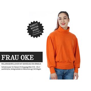 FRAU OKE svetr s volánkovými rukávy a širokými manžetami | Studio Schnittreif | XS-XXL, 