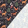 Teplákovina počesaná Zvířátka v lese digitální potisk | Poppy Fabrics – noční modrá,  thumbnail number 4