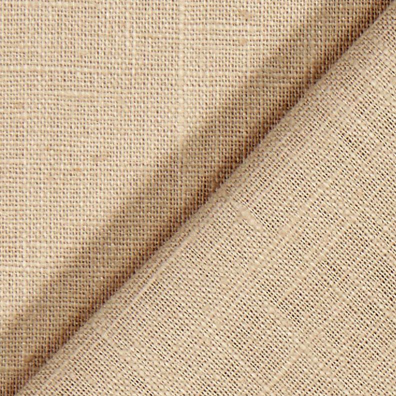 Lněná látka Ramie mix medium – mandlová, image number 4