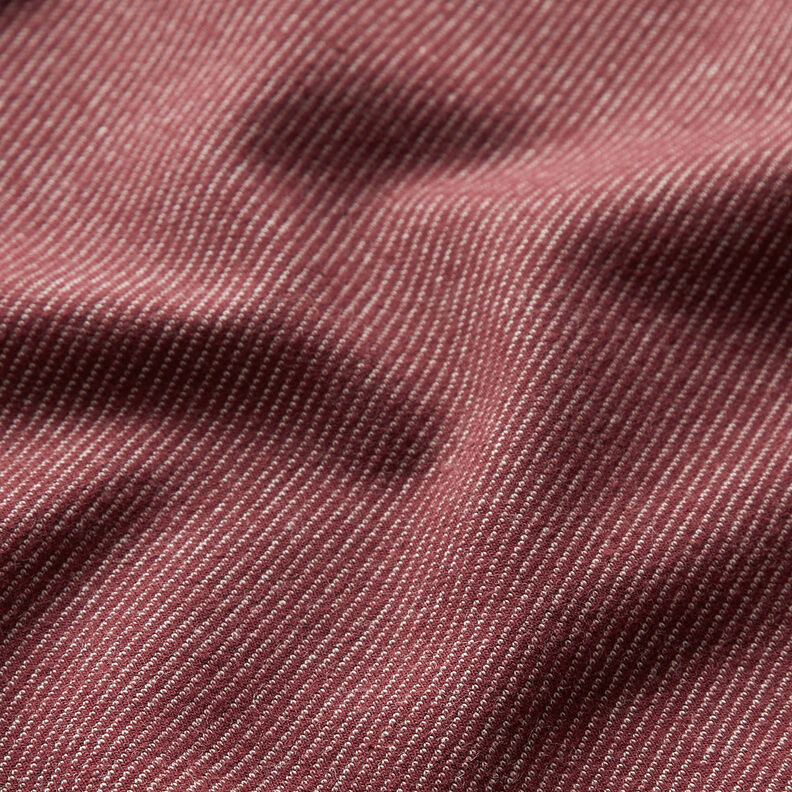 Bavlněný žerzej Džínový vzhled – burgundská červená,  image number 2