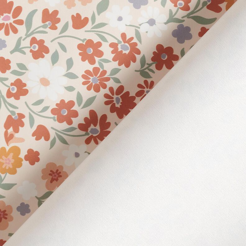 Látka na pláštěnky Květinová louka digitální potisk – rose,  image number 5