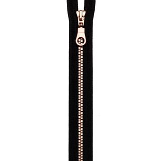 Zip S14, dělitelný  | Prym – černá/růžově zlatá, 
