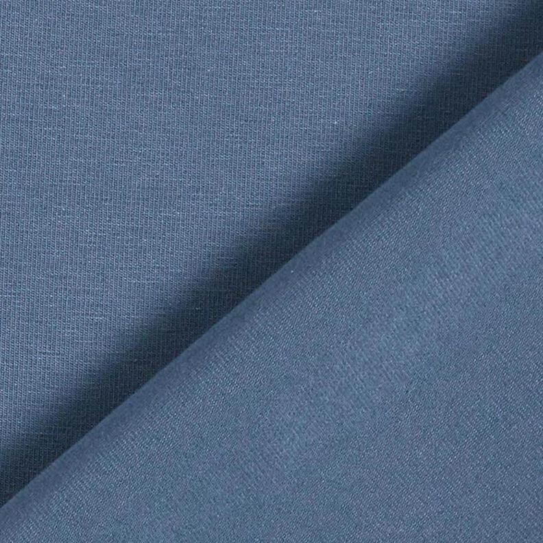 Bavlněný žerzej Medium jednobarevný – džínově modrá,  image number 5