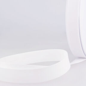 Šikmý proužek Polycotton [20 mm] – bílá, 