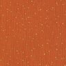 Bavlněný mušelín Rozptýlené zlaté tečky – terracotta/zlatá,  thumbnail number 1