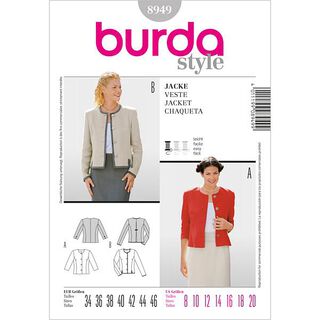 Krátká bunda, Burda 8949, 