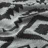 Pletená látka se vzorem Ikat – šedá/černá,  thumbnail number 2