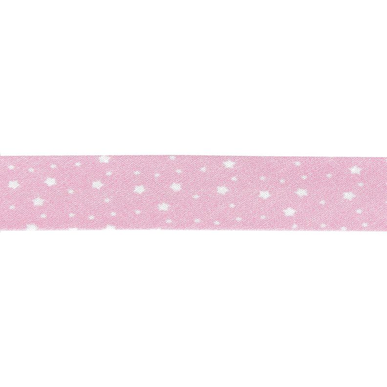 Šikmý proužek Hvězdy Bio bavlna [20 mm] – růžová,  image number 1