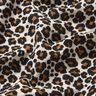 Mušelín / dvojitá mačkaná tkanina Leopardí vzor – taupe (šedohnědá)/černá,  thumbnail number 2