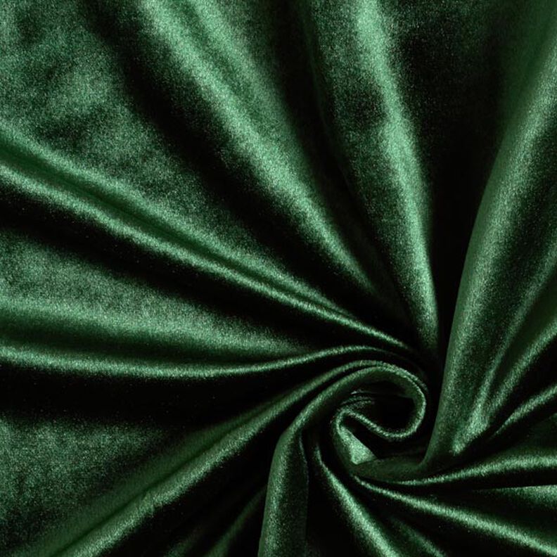 Dekorační látka sametová – tmavě zelená,  image number 1