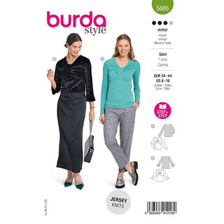 tričko | Burda 5886 | 34-44, 