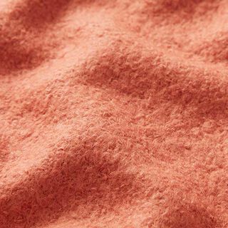 Buklé látka na kabáty jednobarevná – terracotta, 