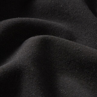 Recyklovaná broušená teplákovina ze směsi s bavlnou – černá, 