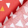 Bavlněná látka Kreton Trojúhelníky – terracotta,  thumbnail number 4