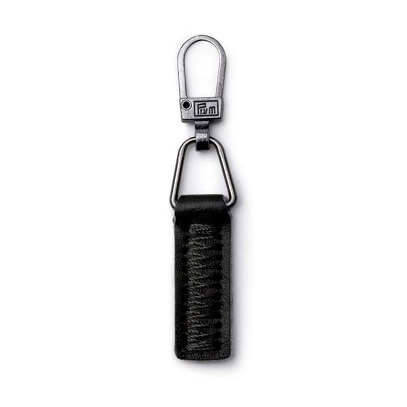 Módní zip imitace kůže [ 55 x 9 x 3 mm ] | Prym – černá,  image number 1