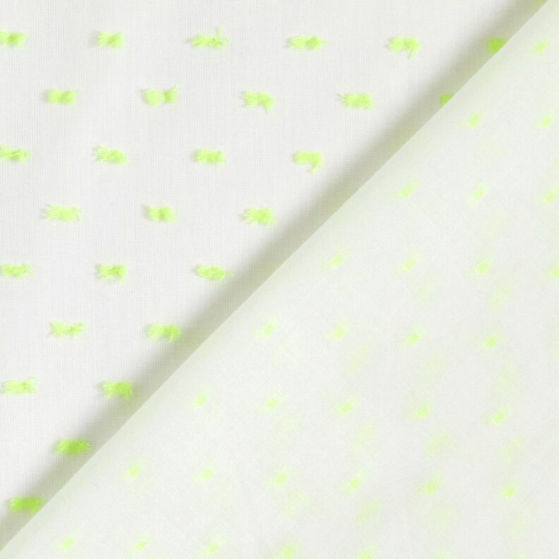 Batist Neonový Dobby – bílá/žlutá neonová,  image number 5
