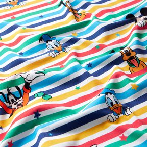Bavlněný žerzej Mickey Mouse a jeho přátelé | Disney – bílá, 