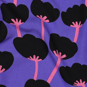 Lenzing Ecovero™ Poppies | Nerida Hansen – světle fialova/černá, 