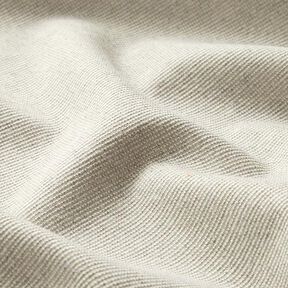 Dekorační látka polopanama s žebrovanou strukturou, recyklovaná bavlna – mlhově šedá | Zbytek 70cm, 