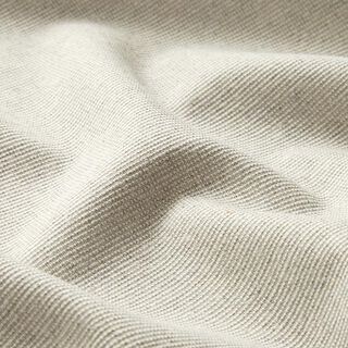 Dekorační látka polopanama s žebrovanou strukturou, recyklovaná bavlna – mlhově šedá, 