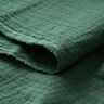 Mušelín / dvojitá mačkaná tkanina – tmavě zelená,  thumbnail number 5