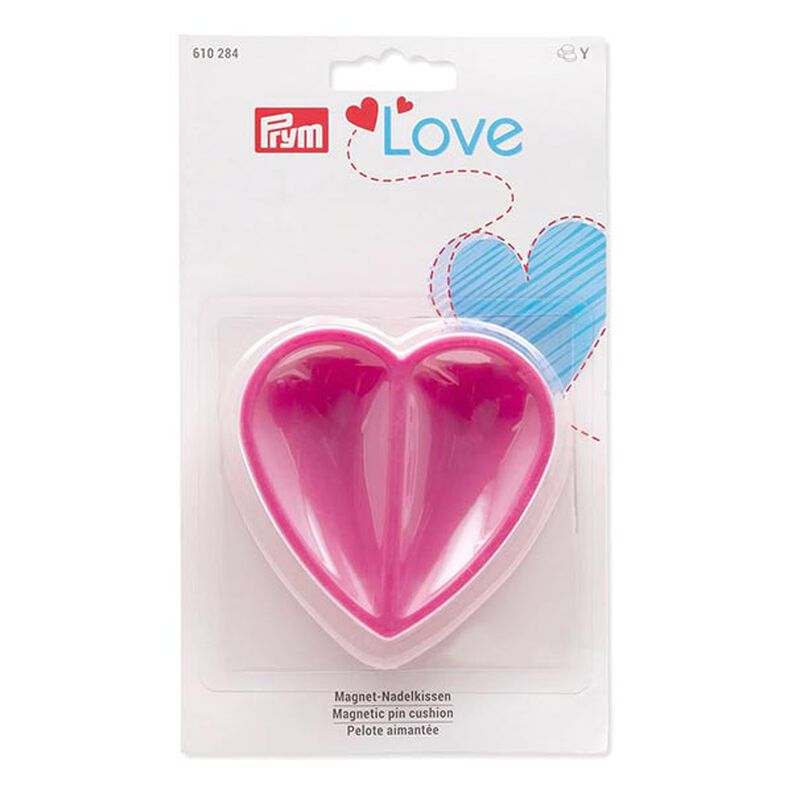 Magnetický jehelníček srdce [ Rozměry:  80  x 80  x 26 mm  ] | Prym Love – pink,  image number 2