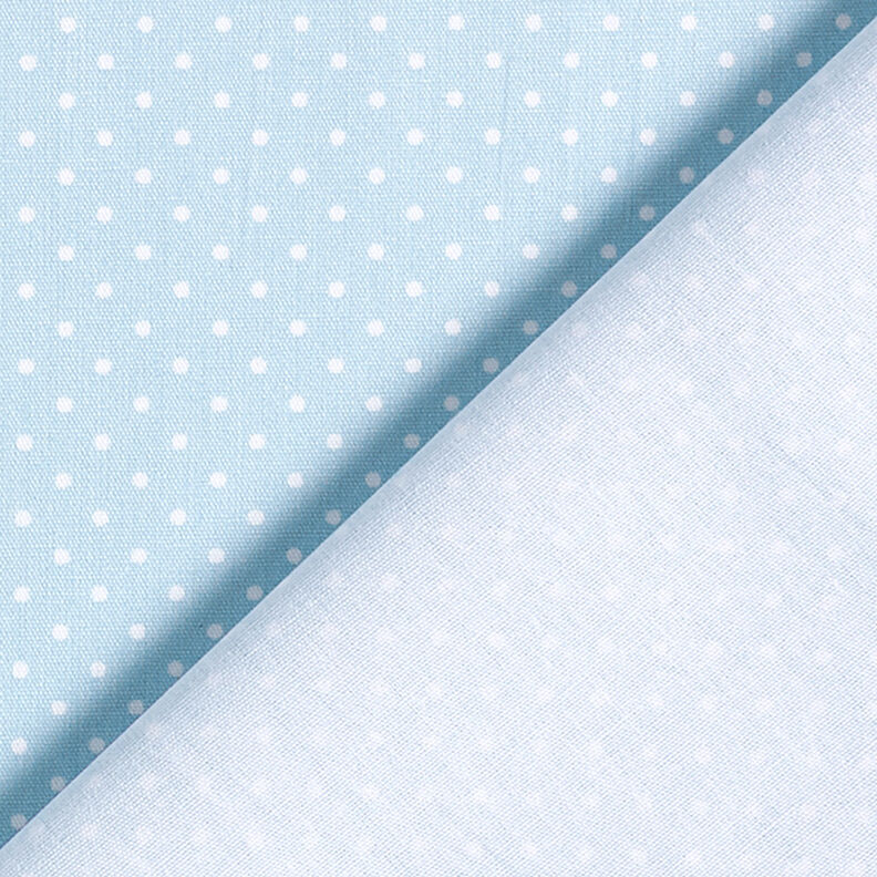 Bavlněný popelín Malé puntíky – světle modra/bílá,  image number 4
