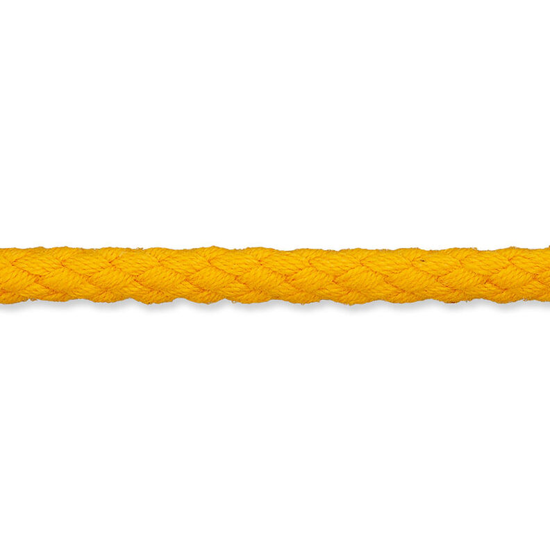 Bavlněná šňůrka [Ø 5 mm] – sluníčkově žlutá,  image number 1