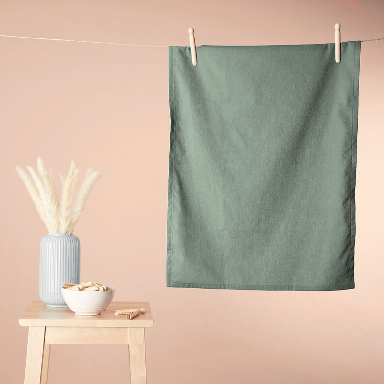 Bavlněná látka Kreton Jednobarevné provedení – rákosove zelená,  image number 8