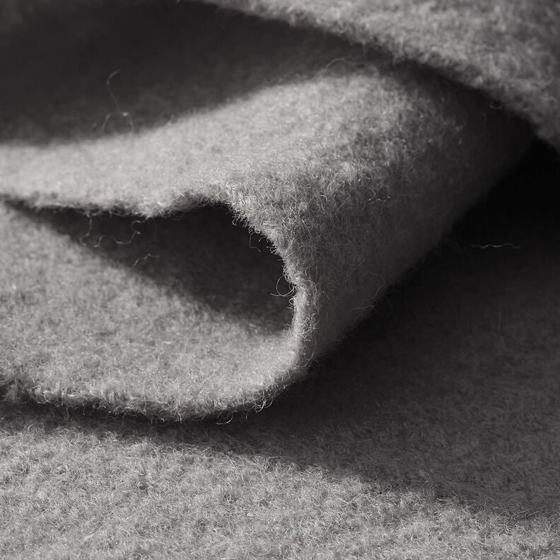 Valchovaný vlněný loden – tmavá taupe,  image number 4
