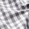 Bavlněná látka Vichy károvaná 1 cm – perlově šedá/bílá,  thumbnail number 2