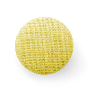 Potažený knoflík, Len Medium – světle žlutá, 